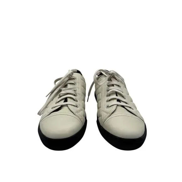 CHANEL Caviar Quilted CC Sneakers in Dark White – Size 40